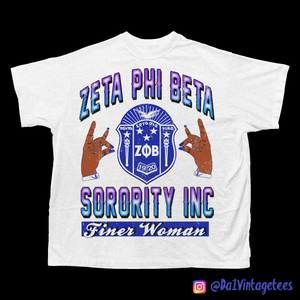 Zeta Phi Beta "Finer Woman" Vintage Tee